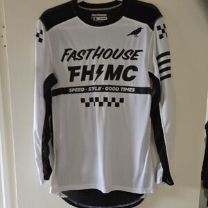 Fasthouse Black and White Long Sleeve Jersey